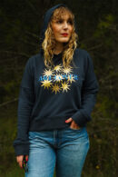 sweat-shirt-bleu-fonce-capuche-femme-face
