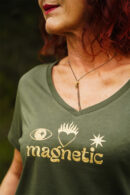 t-shirt-femme-kaki-or