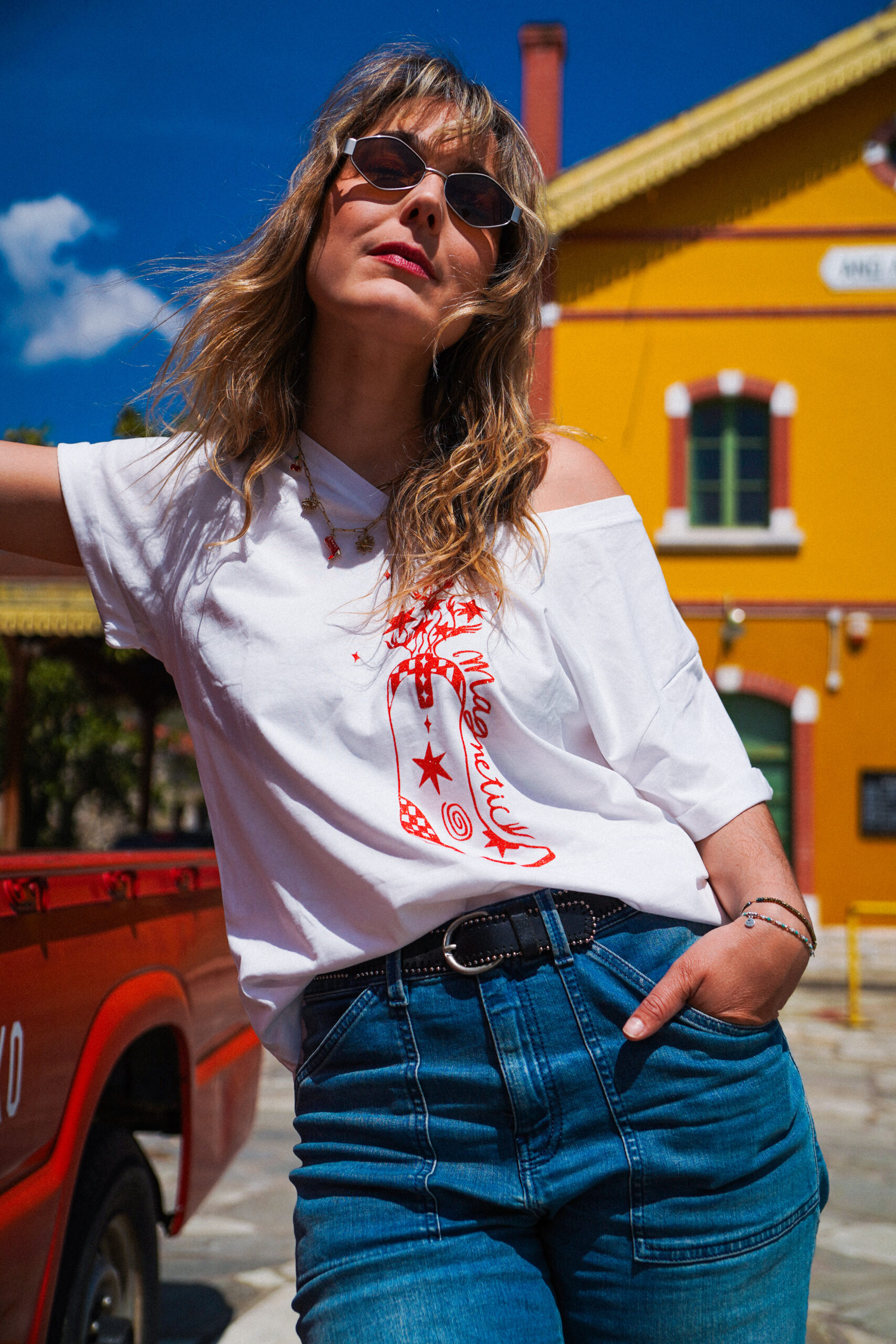 Santiag - Tee-shirt écru
