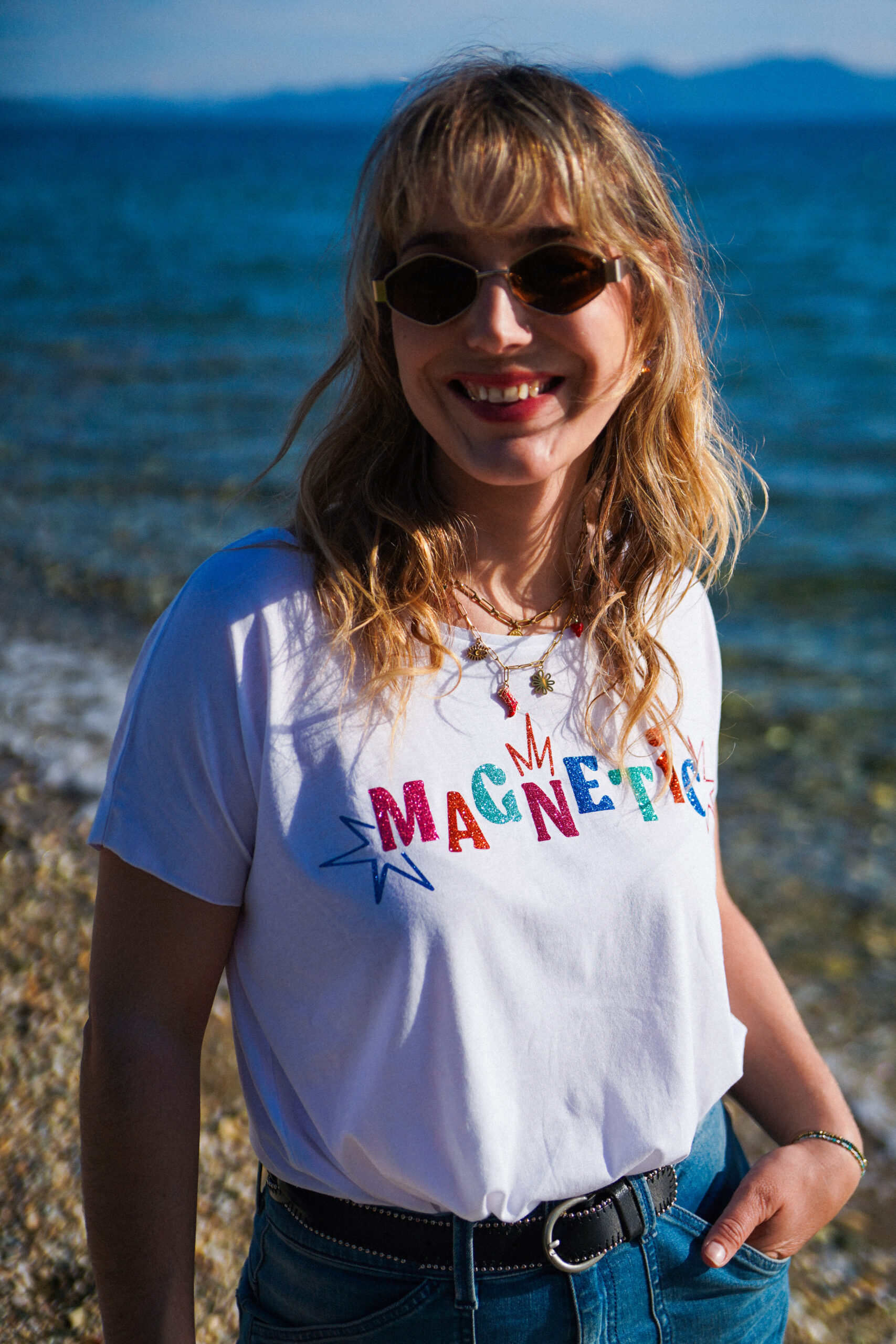 Magnetic boom - Tee-shirt blanc